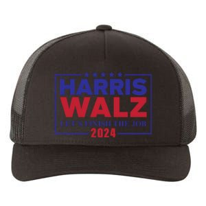 Harris Walz 2024 Let's Finish The Job Yupoong Adult 5-Panel Trucker Hat