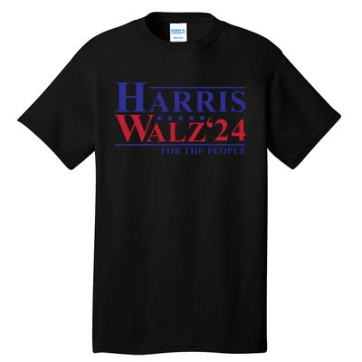 Harris Walz 2024 For The People Tall T-Shirt