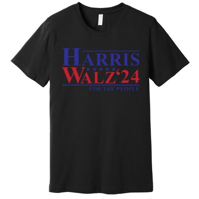 Harris Walz 2024 For The People Premium T-Shirt