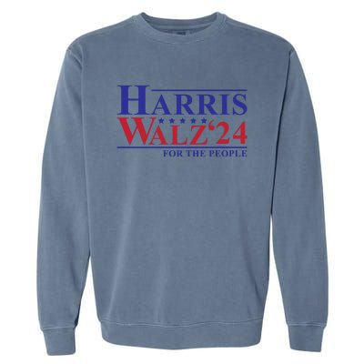 Harris Walz 2024 For The People Garment-Dyed Sweatshirt