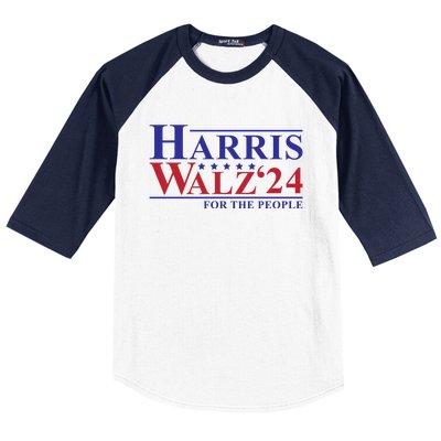 Harris Walz 2024 For The People Baseball Sleeve Shirt