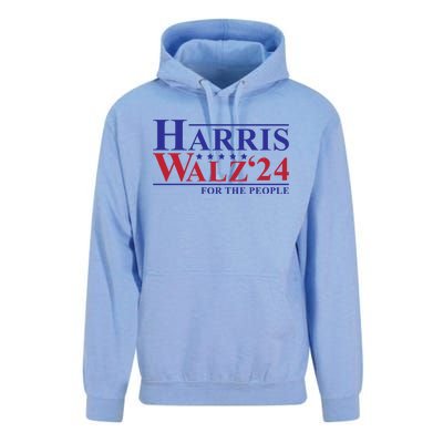 Harris Walz 2024 For The People Unisex Surf Hoodie