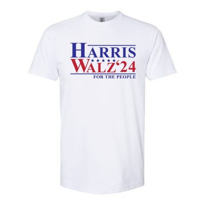 Harris Walz 2024 For The People Softstyle CVC T-Shirt