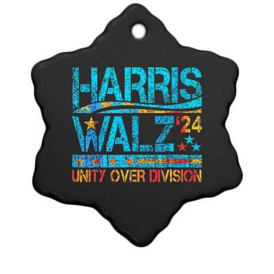 Harris Waltz 2024 Unity Over Division Ceramic Star Ornament