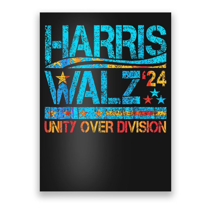 Harris Waltz 2024 Unity Over Division Poster