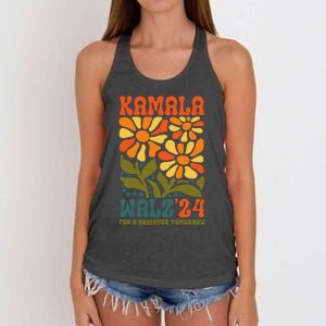 Harris Waltz 2024 Election For A Brighter Tomorrow Gift Women's Knotted Racerback Tank