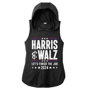 Harris Walz 2024 Ladies PosiCharge Tri-Blend Wicking Draft Hoodie Tank