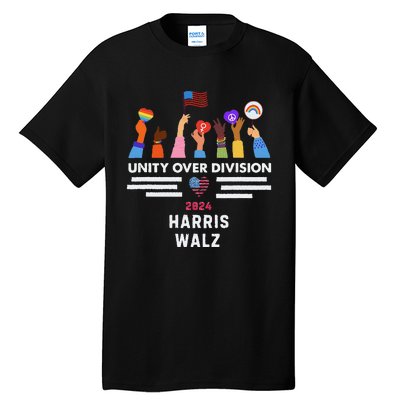 Harris Waltz 2024 Unity Over Division Tall T-Shirt