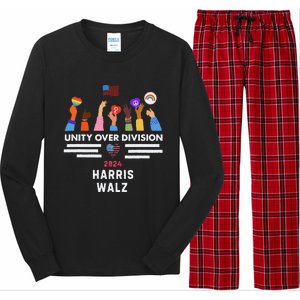 Harris Waltz 2024 Unity Over Division Long Sleeve Pajama Set