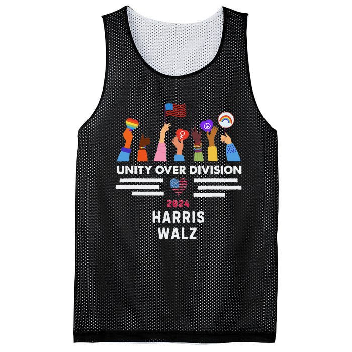 Harris Waltz 2024 Unity Over Division Mesh Reversible Basketball Jersey Tank