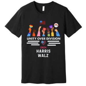 Harris Waltz 2024 Unity Over Division Premium T-Shirt