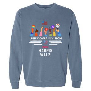 Harris Waltz 2024 Unity Over Division Garment-Dyed Sweatshirt