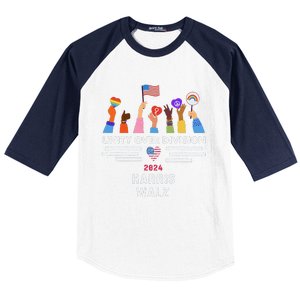 Harris Waltz 2024 Unity Over Division Baseball Sleeve Shirt