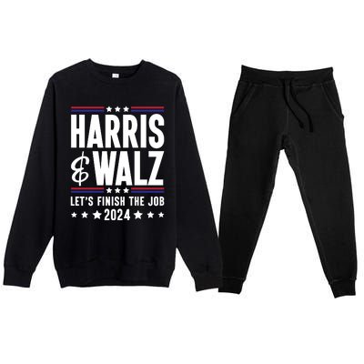 Harris Walz 2024 Premium Crewneck Sweatsuit Set