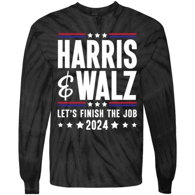 Harris Walz 2024 Tie-Dye Long Sleeve Shirt