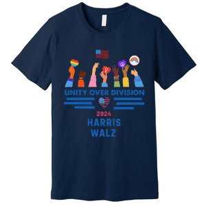 Harris Waltz 2024 Unity Over Division Premium T-Shirt