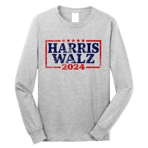 Harris Waltz 2024 Election Kamala Harris Tim Waltz 2024 Long Sleeve Shirt