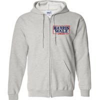 Harris Waltz 2024 Election Kamala Harris Tim Waltz 2024 Full Zip Hoodie