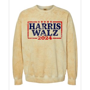 Harris Waltz 2024 Election Kamala Harris Tim Waltz 2024 Colorblast Crewneck Sweatshirt