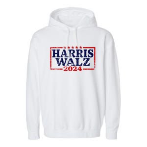 Harris Waltz 2024 Election Kamala Harris Tim Waltz 2024 Garment-Dyed Fleece Hoodie