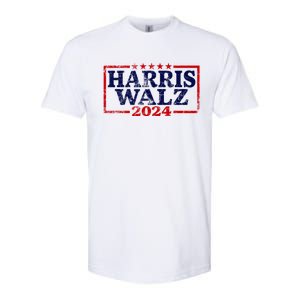 Harris Waltz 2024 Election Kamala Harris Tim Waltz 2024 Softstyle CVC T-Shirt