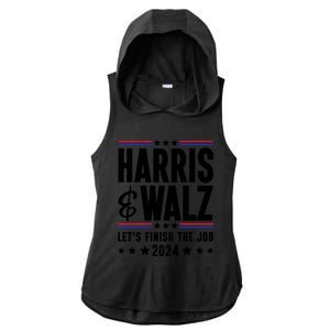 Harris Walz 2024 Ladies PosiCharge Tri-Blend Wicking Draft Hoodie Tank