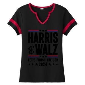 Harris Walz 2024 Ladies Halftime Notch Neck Tee