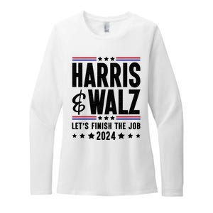 Harris Walz 2024 Womens CVC Long Sleeve Shirt