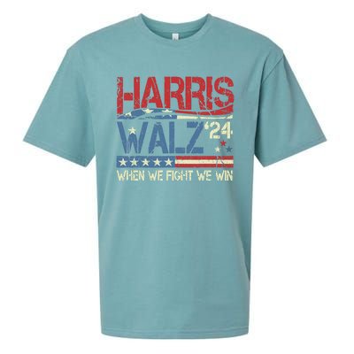 Harris Waltz 2024 When We Fight We Win Sueded Cloud Jersey T-Shirt