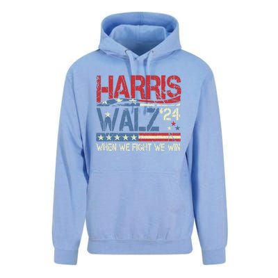 Harris Waltz 2024 When We Fight We Win Unisex Surf Hoodie