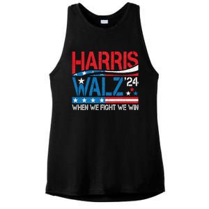 Harris Waltz 2024 When We Fight We Win Kamala Harris Forward Ladies PosiCharge Tri-Blend Wicking Tank