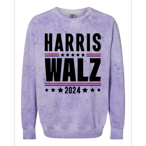 Harris Walz 2024 Colorblast Crewneck Sweatshirt