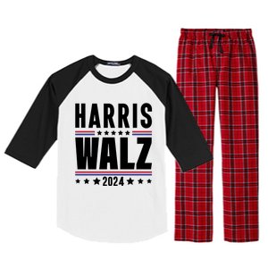 Harris Walz 2024 Raglan Sleeve Pajama Set