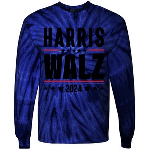 Harris Walz 2024 Tie-Dye Long Sleeve Shirt