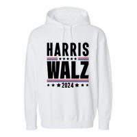 Harris Walz 2024 Garment-Dyed Fleece Hoodie