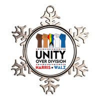 Harris Waltz 2024 Unity Over Division Election Kamala Lgbtq Premium Metallic Star Ornament