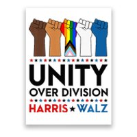 Harris Waltz 2024 Unity Over Division Election Kamala Lgbtq Premium Poster