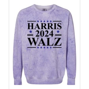 Harris Walz 2024 Colorblast Crewneck Sweatshirt