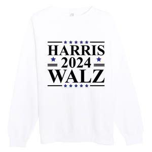 Harris Walz 2024 Premium Crewneck Sweatshirt