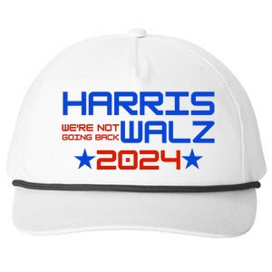 Harris Walz 2024 WeRe Not Going Back Snapback Five-Panel Rope Hat