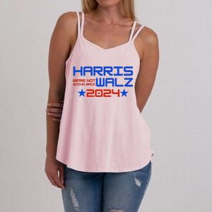 Harris Walz 2024 WeRe Not Going Back Women's Strappy Tank