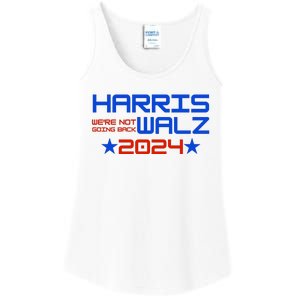 Harris Walz 2024 WeRe Not Going Back Ladies Essential Tank