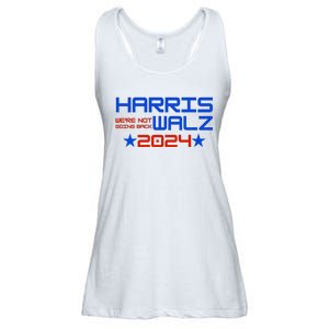 Harris Walz 2024 WeRe Not Going Back Ladies Essential Flowy Tank