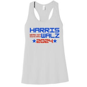 Harris Walz 2024 WeRe Not Going Back Women's Racerback Tank