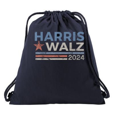 Harris Waltz 2024 Election Kamala Harris Tim Waltz 2024 Drawstring Bag