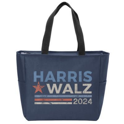 Harris Waltz 2024 Election Kamala Harris Tim Waltz 2024 Zip Tote Bag