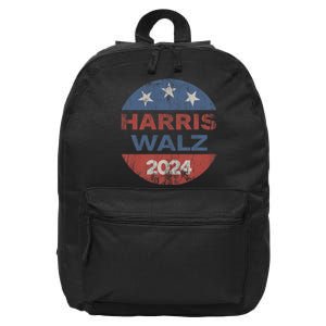 Harris Walz 2024 Election Kamala Harris Tim Waltz 2024 16 in Basic Backpack