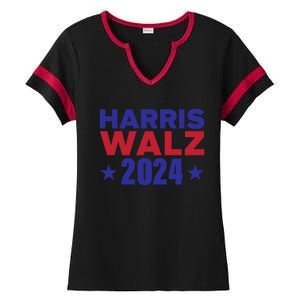 Harris Walz 2024 Ladies Halftime Notch Neck Tee