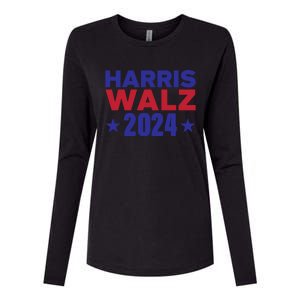 Harris Walz 2024 Womens Cotton Relaxed Long Sleeve T-Shirt