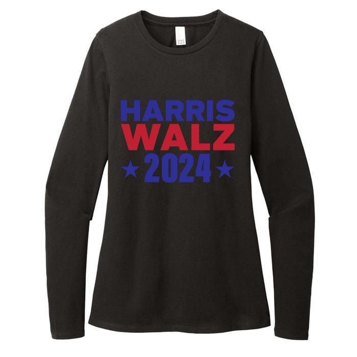 Harris Walz 2024 Womens CVC Long Sleeve Shirt